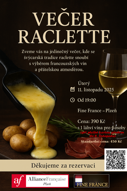 Večer Raclette - úterý 11. listopadu